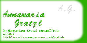 annamaria gratzl business card